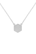 Hexagon Pendant Necklace
