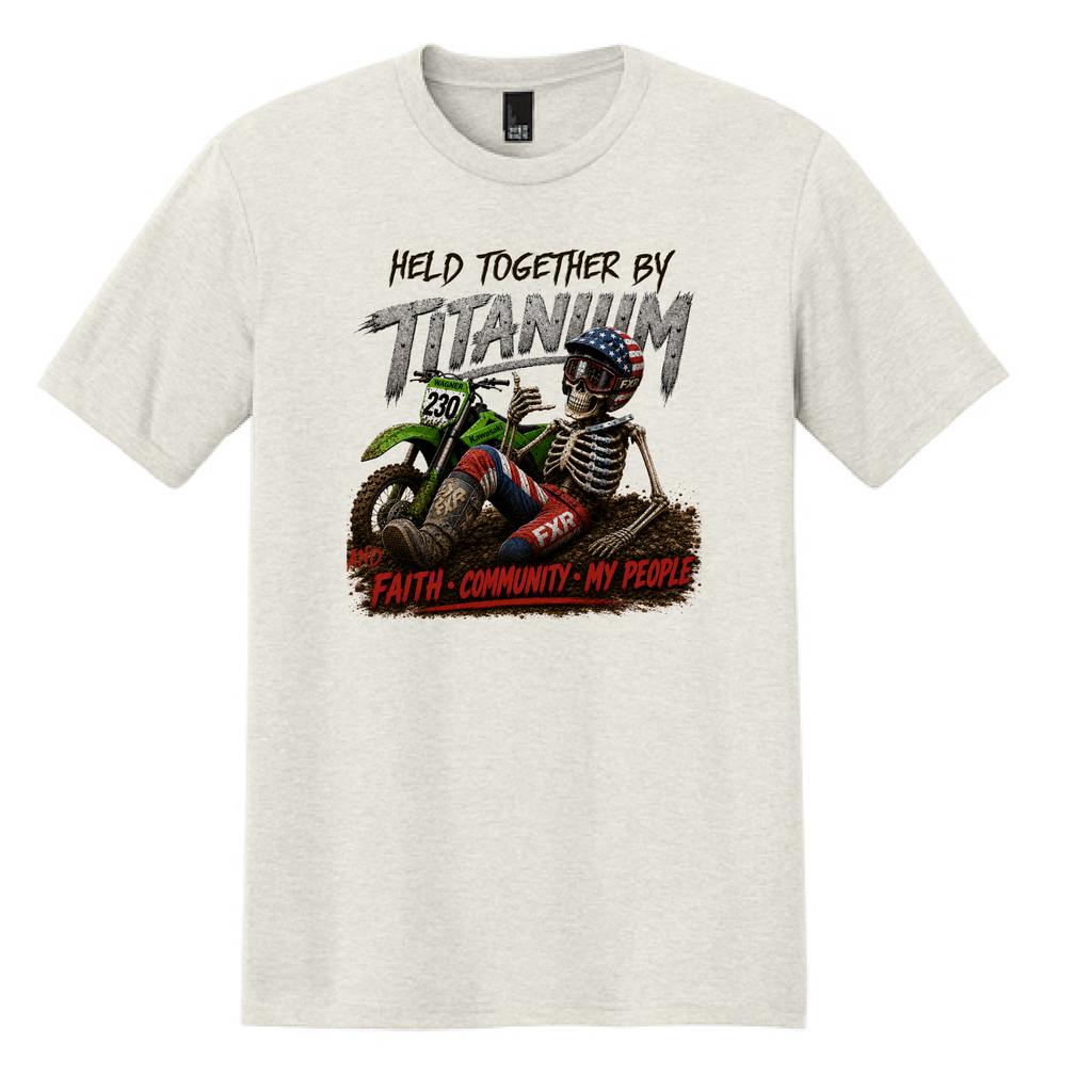 Held Together by Titanium Benefit Tee