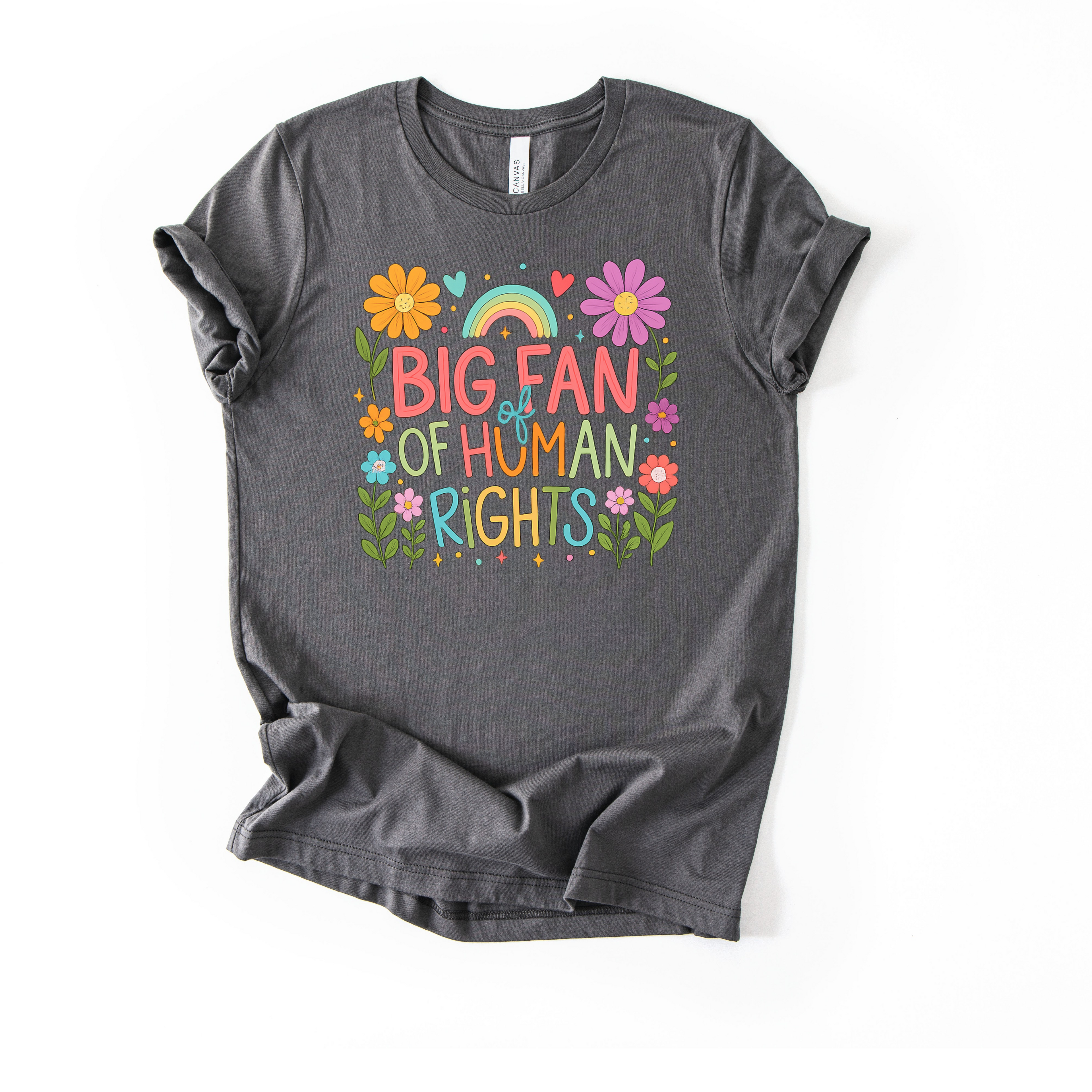 Big Fan of Human Rights Floral Tee