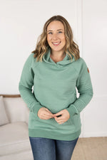 Load image into Gallery viewer, Tatum Textured Pullover Hoodie - Sea Green
