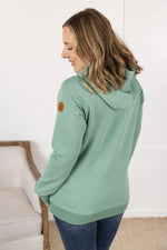 Load image into Gallery viewer, Tatum Textured Pullover Hoodie - Sea Green
