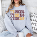 Stacked Maroon & Gold Tigers Pullover