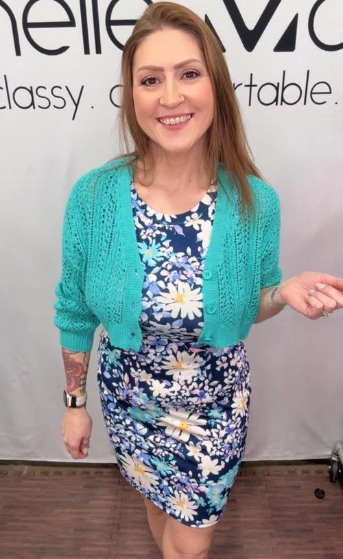 Mariah Ribbed Dress - Daisy Blues