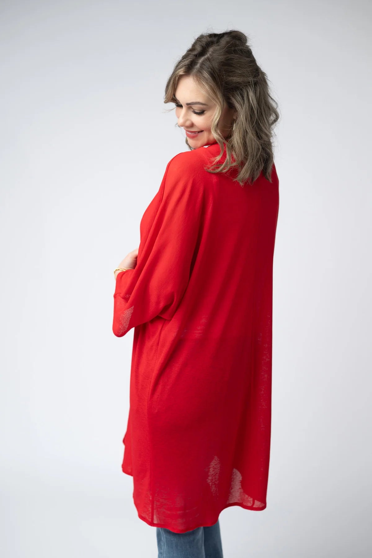 Ellie Cover-Up Kimono - Red