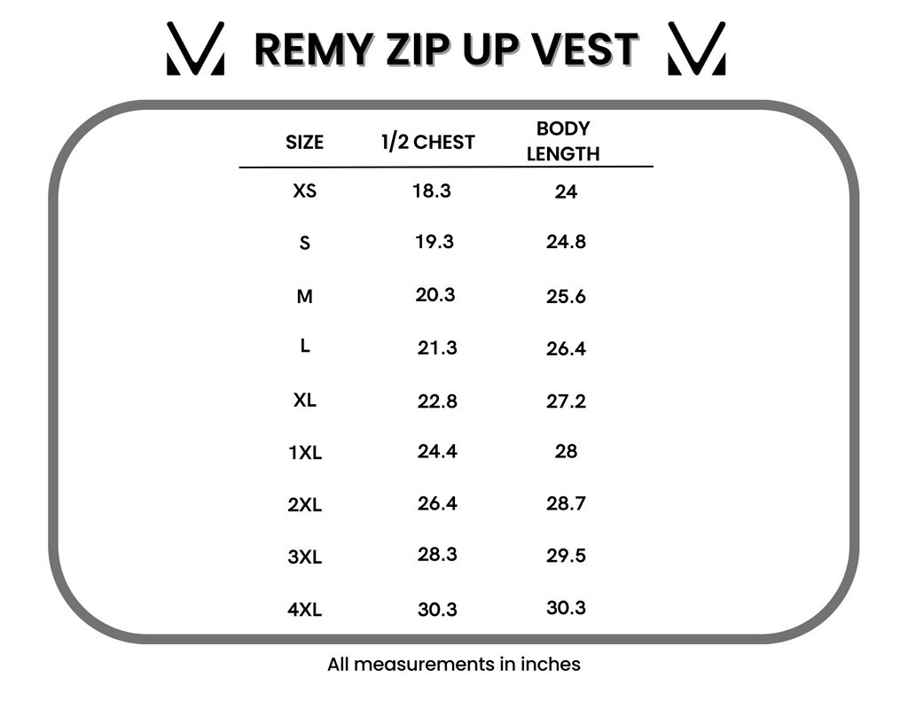 Remy Zip Up Vest - Black