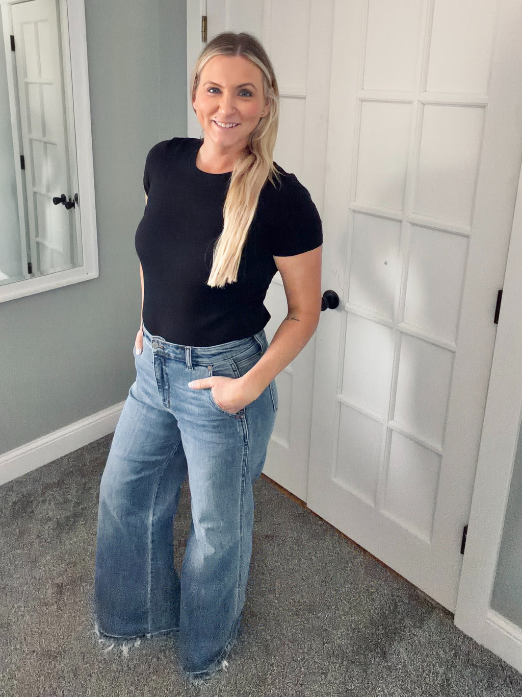 Judy Blue Retro Revival Wide Leg Jeans