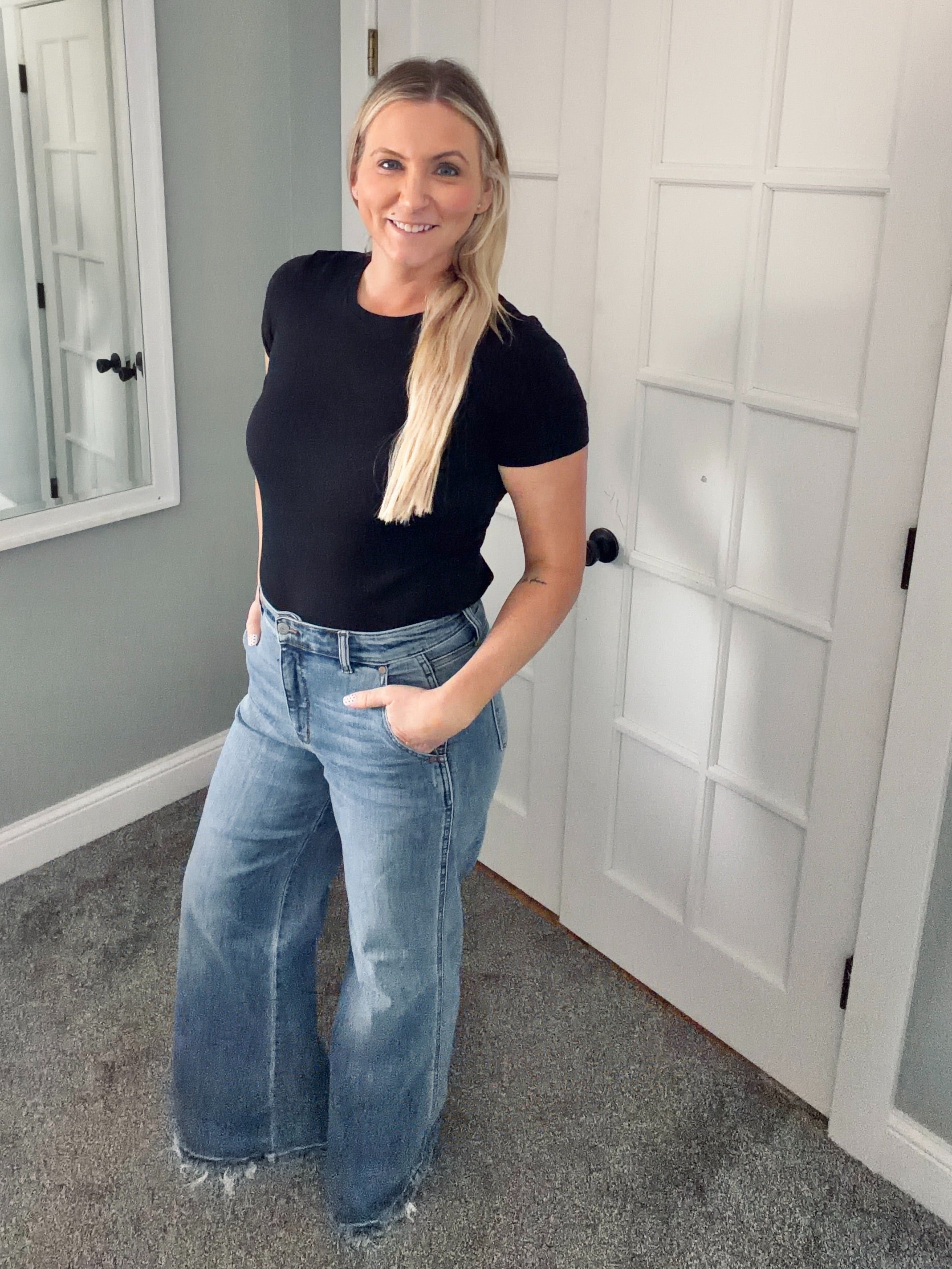 Judy Blue Retro Revival Wide Leg Jeans