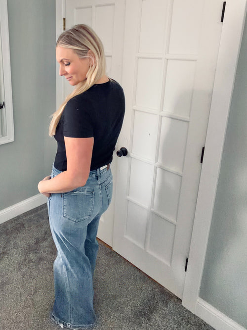 Judy Blue Retro Revival Wide Leg Jeans