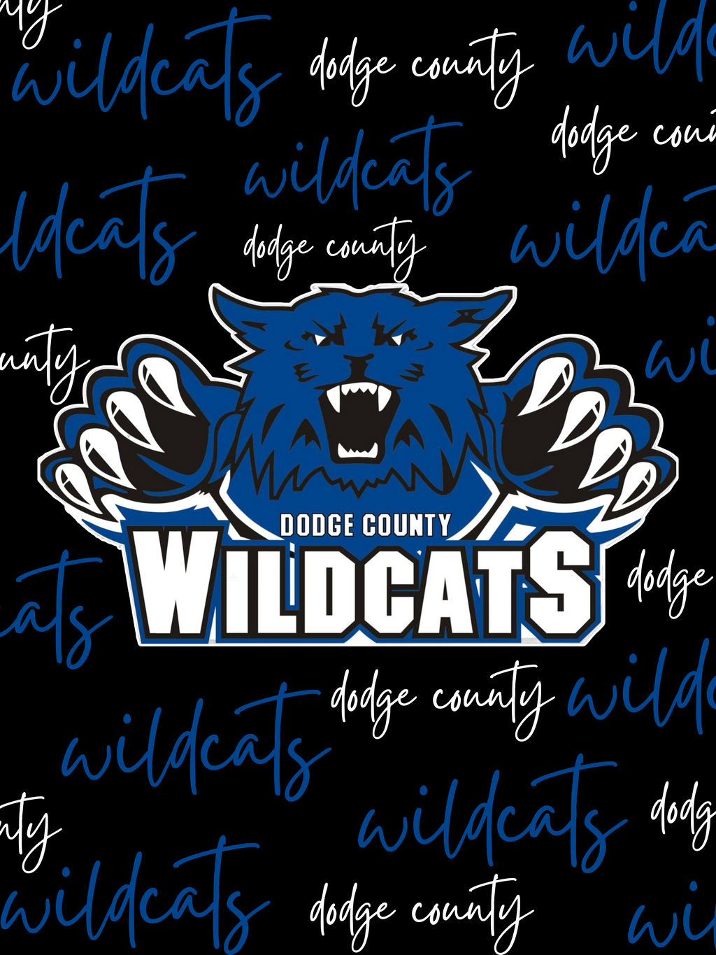 Dodge County Wildcats Fleece Blanket