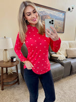 Load image into Gallery viewer, Blair Long Sleeve Top - Sweetheart Red
