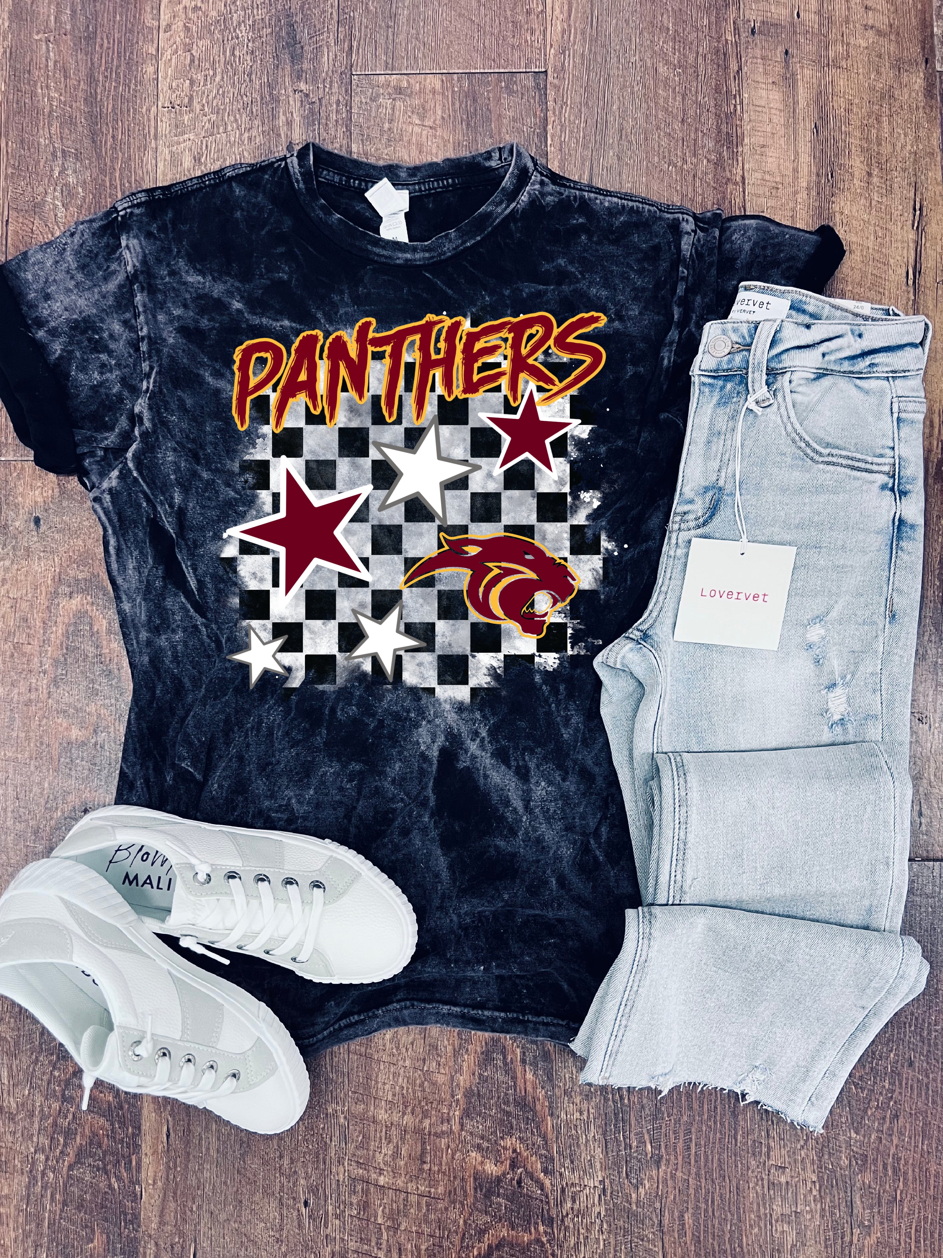 Pine Island Checkered Panthers Tee