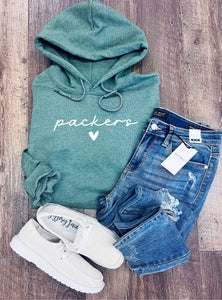 Packers Heart Hoodie