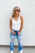 Load image into Gallery viewer, Urban Distressed Crop Jeans
