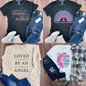 Pregnancy and Infant Loss Awareness Shirts