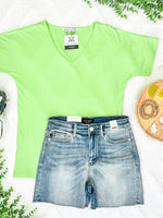 Load image into Gallery viewer, Chloe Cozy Tee - Lime
