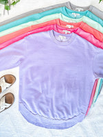Load image into Gallery viewer, Vintage Wash Pullover - Lavender FINAL SALE
