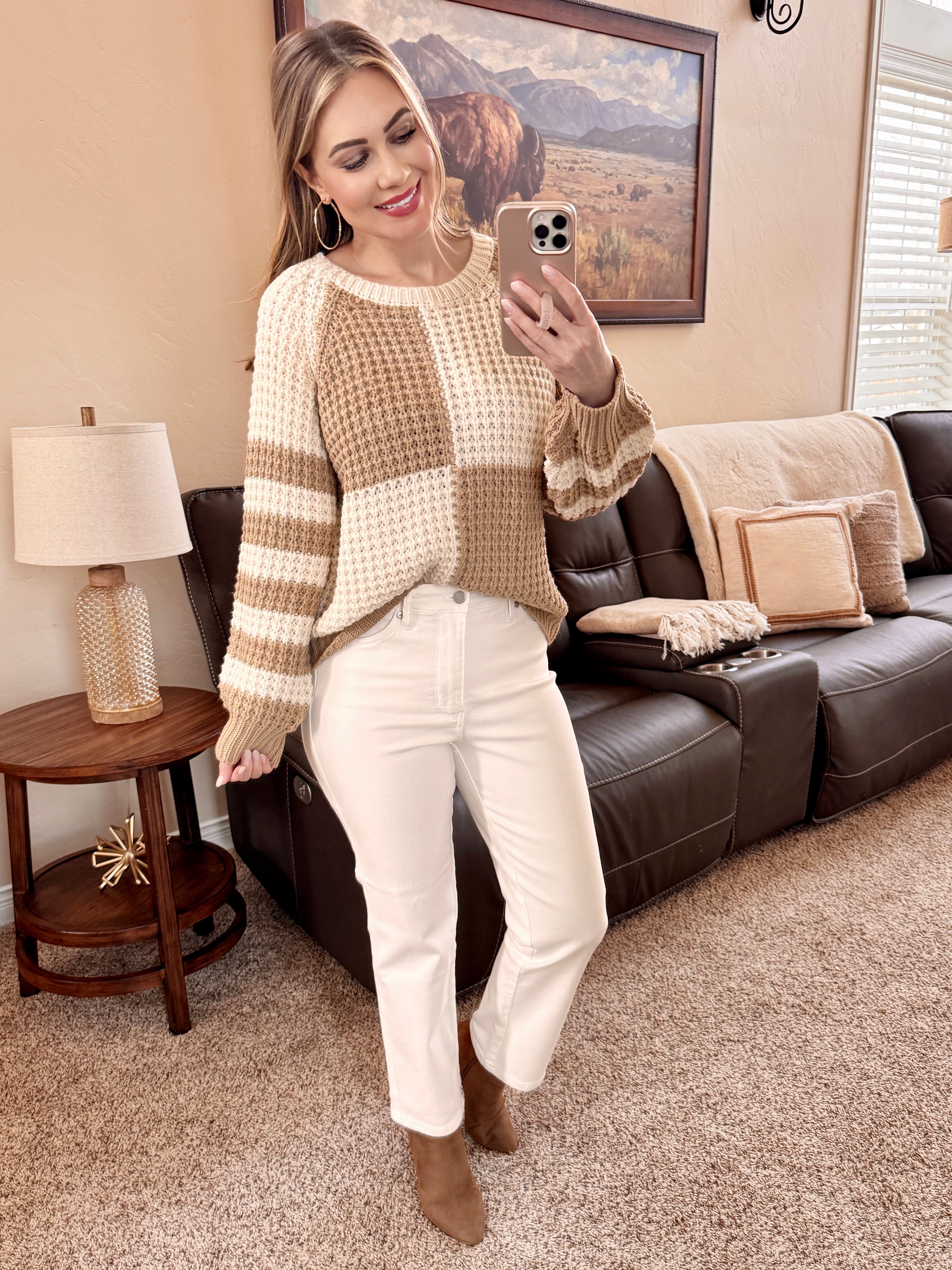White Tummy Control Ankle Straight Judy Blue Jeans