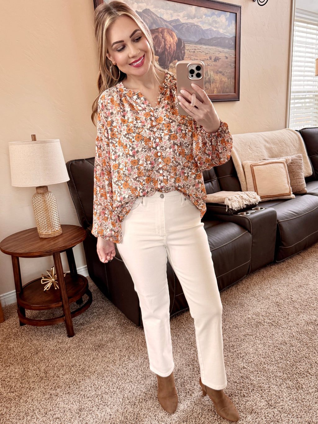 White Tummy Control Ankle Straight Judy Blue Jeans