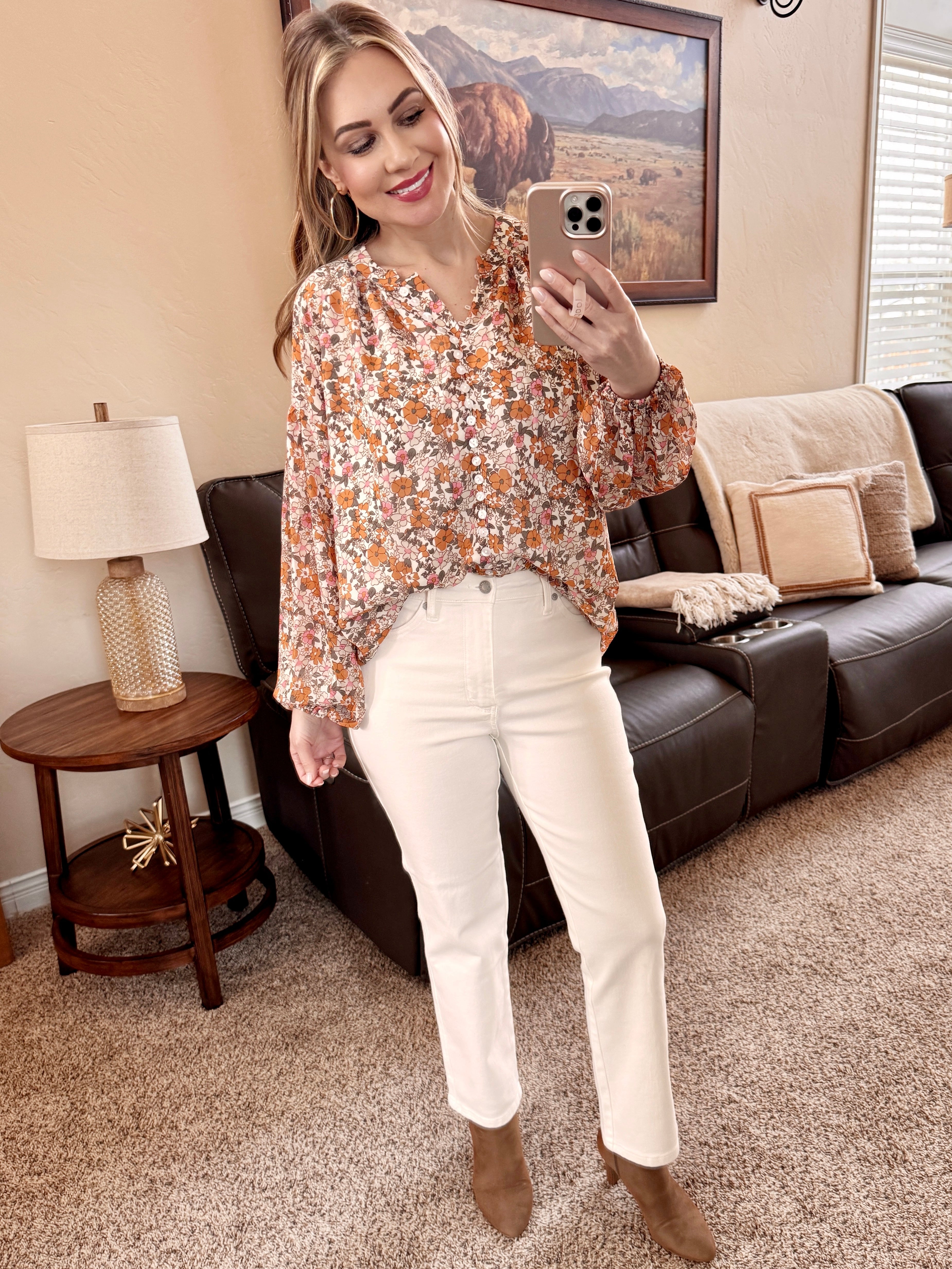 White Tummy Control Ankle Straight Judy Blue Jeans