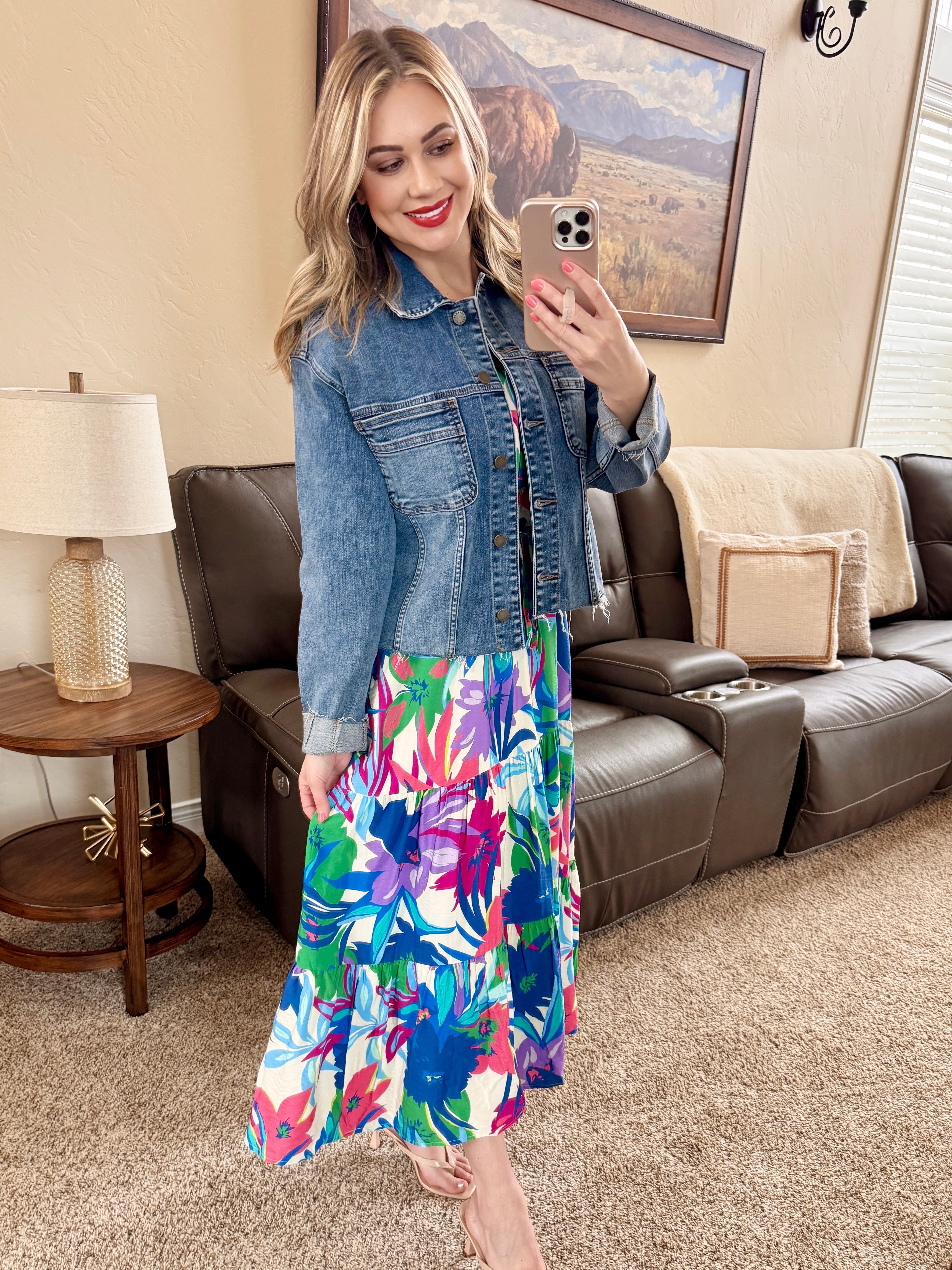 Frayed Hem Denim Jacket
