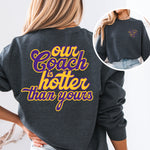 Load image into Gallery viewer, Our Coach MN Pullover or Tee (gray, white or purple!)
