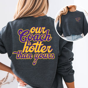 Our Coach MN Pullover or Tee (gray, white or purple!)