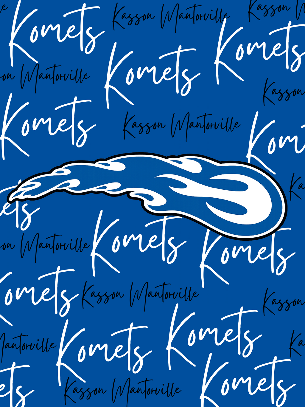 Kasson Mantorville Komets Fleece Blanket