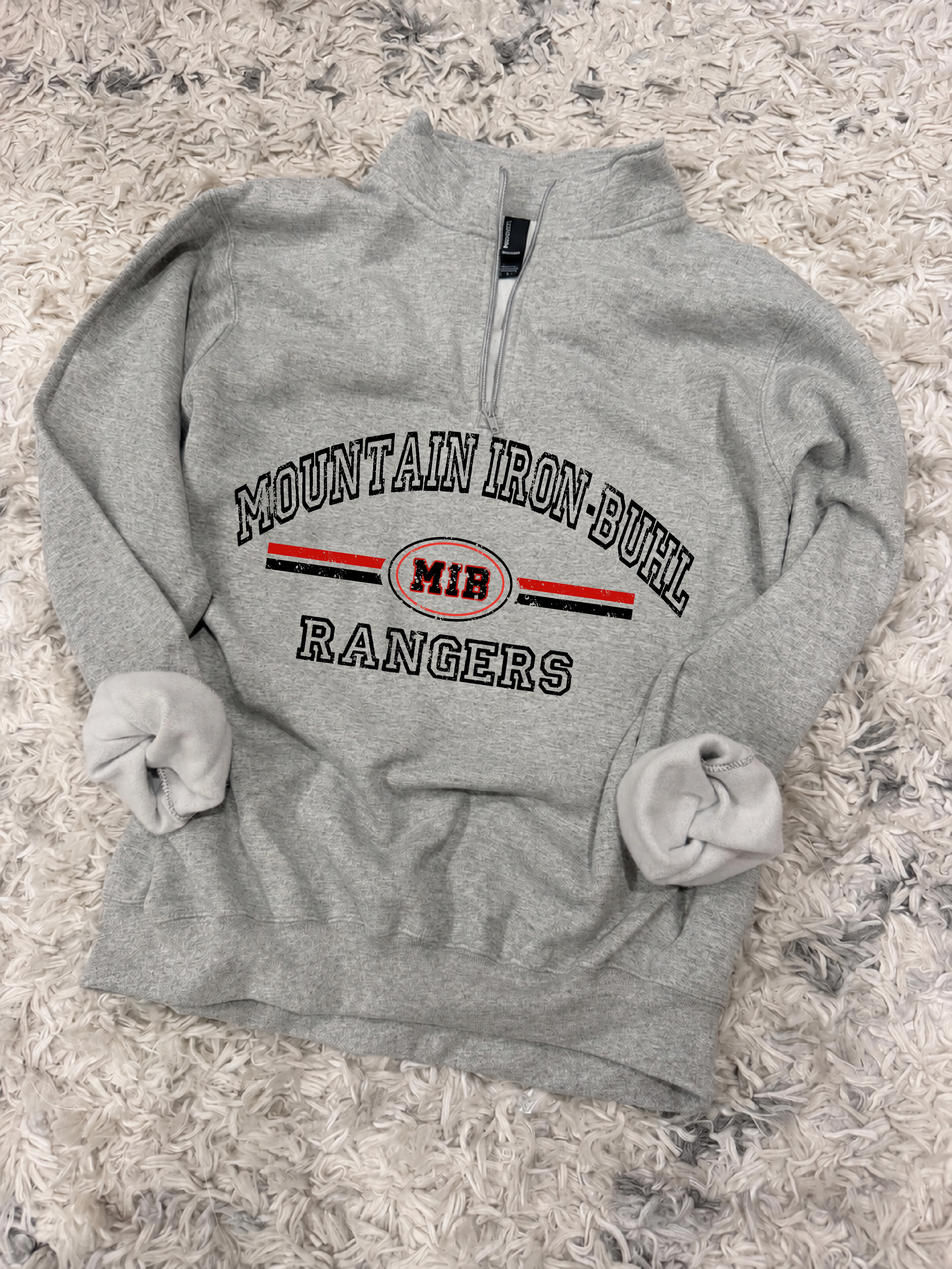 Mountain Iron-Buhl Rangers Quarter Zip Fleece