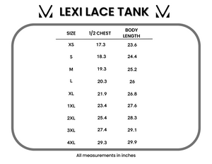 Lexi Lace Tank - Charcoal