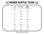 Load image into Gallery viewer, Renee Ruffle Tank - Teal
