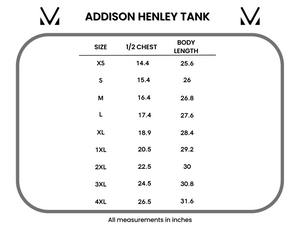Addison Henley Tank - Black w/White Stripes FINAL SALE