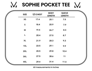 Sophie Pocket Tee - Blue