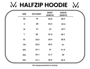 HalfZip Hoodie - Boho Fall Floral and Olive