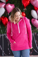 Load image into Gallery viewer, Pixie Pocket Halfzip Hoodie - Hot Pink
