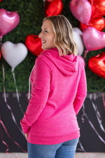 Load image into Gallery viewer, Pixie Pocket Halfzip Hoodie - Hot Pink

