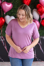 Load image into Gallery viewer, Bamboo V Neck Tee - Pink
