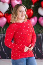 Load image into Gallery viewer, Blair Long Sleeve Top - Sweetheart Red
