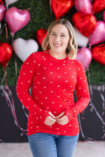 Load image into Gallery viewer, Blair Long Sleeve Top - Sweetheart Red
