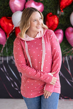 Load image into Gallery viewer, Hailey Pullover Hoodie -Sweetheart Red
