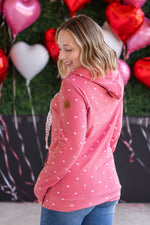 Load image into Gallery viewer, Hailey Pullover Hoodie -Sweetheart Red

