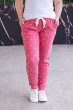 Load image into Gallery viewer, Classic Joggers - Sweetheart Red

