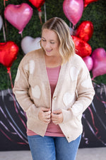 Load image into Gallery viewer, Sweetheart Cardigan - Tan
