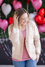Load image into Gallery viewer, Sweetheart Cardigan - Tan
