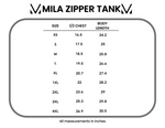 Load image into Gallery viewer, Mila Zipper Tank - Blue
