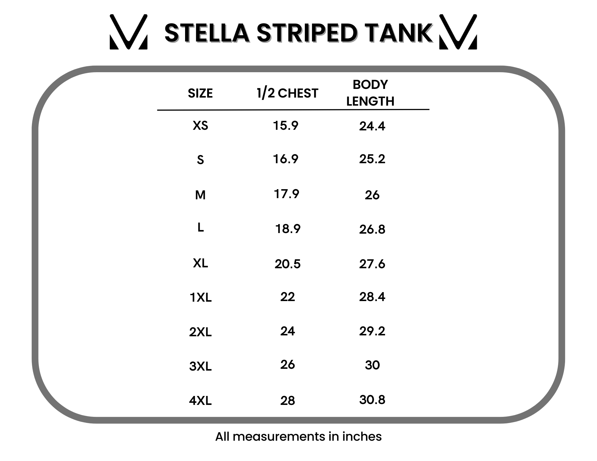 Stella Striped Tank - Black