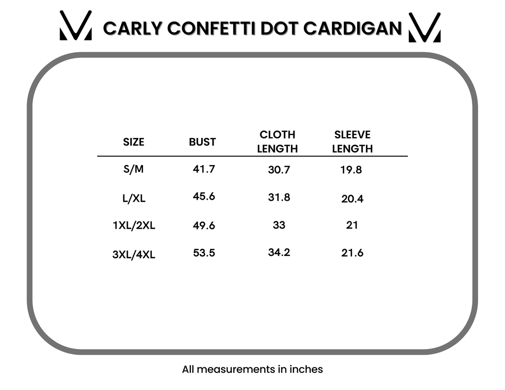 Carly Confetti Dot Cardigan - Pumpkin