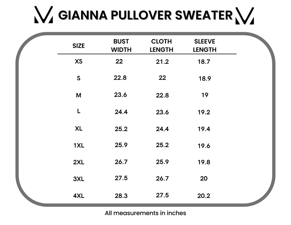 Gianna Pullover Sweater - Brown