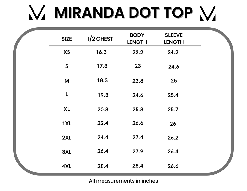 Miranda Dot Top - Black