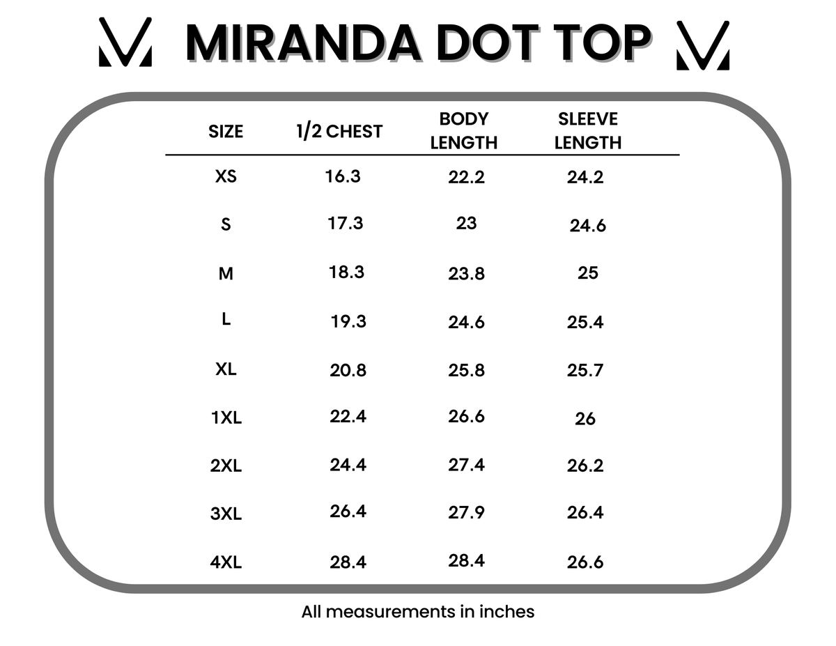 Miranda Dot Top - Black