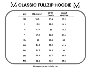 Classic Fullzip Hoodie - Boho Floral